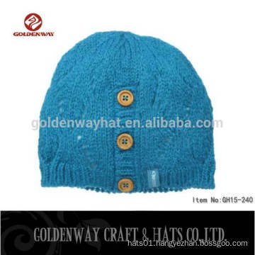wholesale Colorful High Quality Custom Knitted Cashmere Beanie Hat